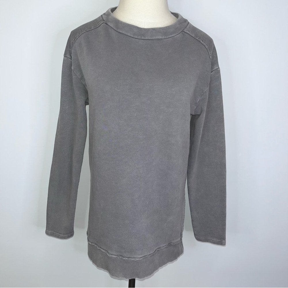ANTHROPOLOGIE // PILCRO Gray Oversized Crew Neck Sweater XS